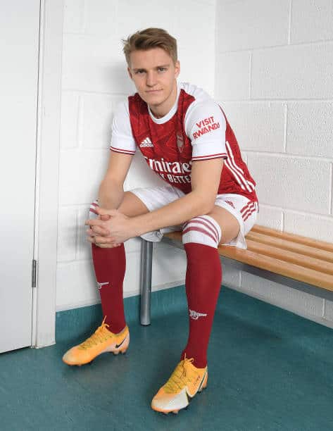 Arsenal's newest number 11, Martin Odegaard.