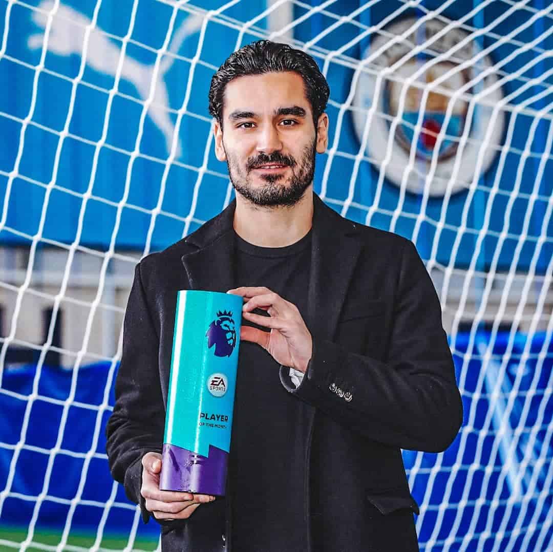 Gundogan named Premier League player of the month for January