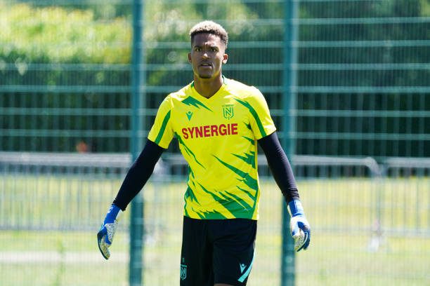 Alban LAFONT of Nantes during the friendly match of Emiliano Sala Challenge between Nantes and Niort on July 18, 2021 in Orleans, France. (Photo by Eddy Lemaistre/Icon Sport via Getty Images)