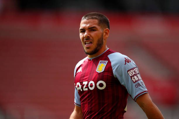 STOKE ON TRENT, ENGLAND - JULY 24: Emiliano Buendia of Aston Villa looks on, ahead of the new Premier League season, during the Pre-Season Friendly between Stoke City and Aston Villa at bet365 Stadium on July 24, 2021 in Stoke on Trent, England. (Photo by Malcolm Couzens/Getty Images)
