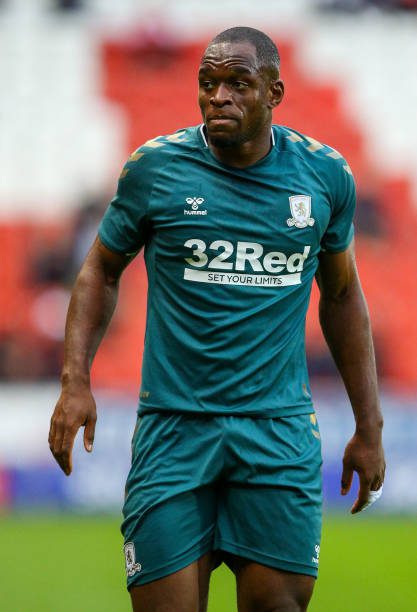 ROTHERHAM, ENGLAND - JULY 30:  Middlesbrough Uche Ikpeazu during the Pre-Season Friendly match between Rotherham United and Middlesbrough at AESSEAL New York Stadium on July 30, 2021 in Rotherham, England ahead of the Championship season (Photo by Alex Dodd - CameraSport via Getty Images)